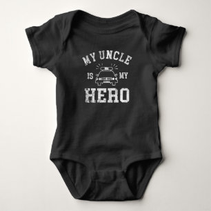 My Uncle Is My Hero - Police Officer Baby Bodysuit