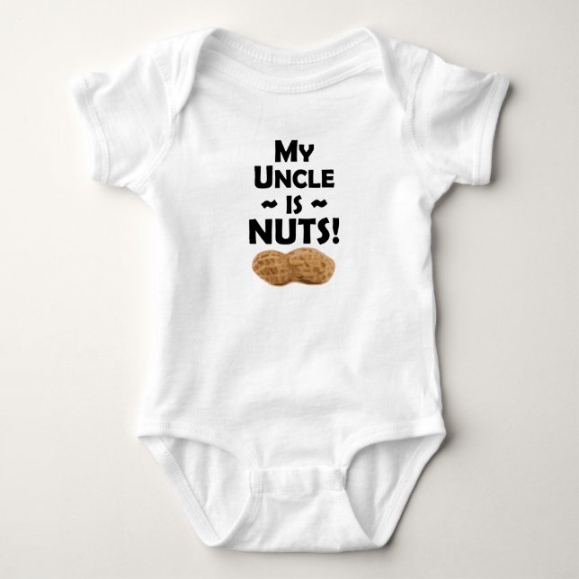 My Uncle Is Nuts Baby Bodysuit (Front)