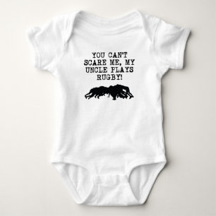 My Uncle Plays Rugby Baby Bodysuit