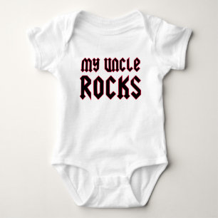 My Uncle Rocks Baby Bodysuit