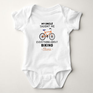 My Uncle Taught Me Everything About Biking Baby Bodysuit