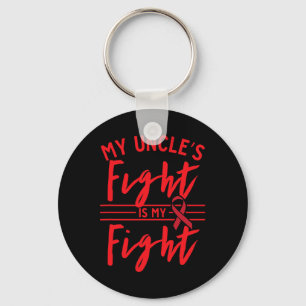My Uncle's Fight is My Fight Blood Cancer Awarenes Key Ring