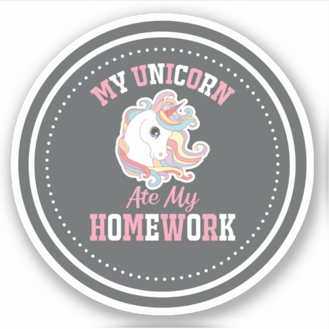 My Unicorn Ate My Homework (Front)