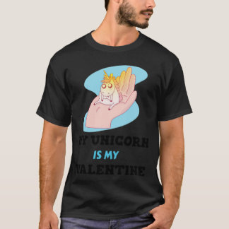 My Unicorn is my Valentine medical corona  T-Shirt