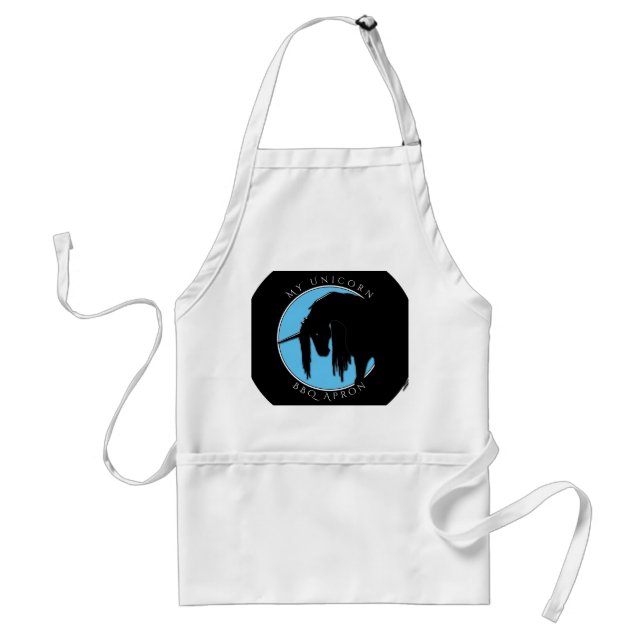 My Unicorn (light blue) Standard Apron (Front)