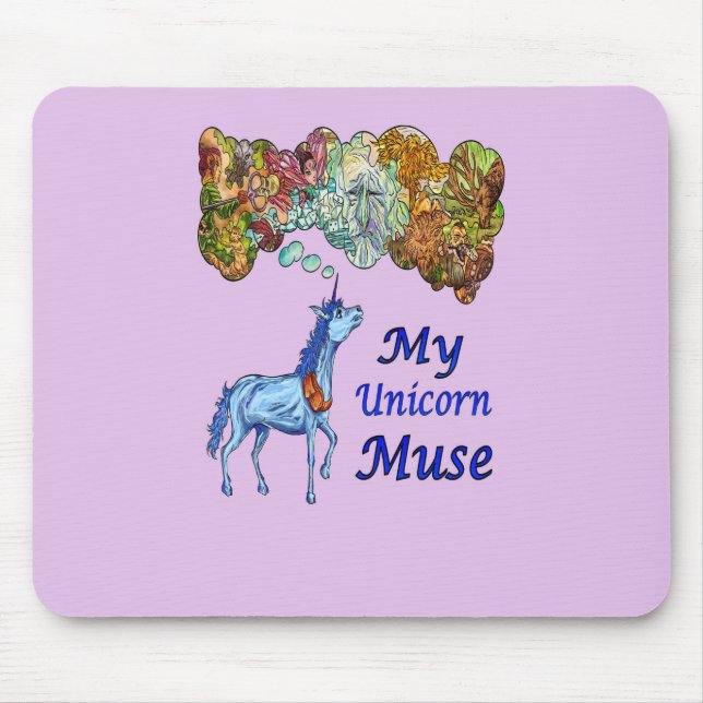 My Unicorn Muse Mouse Mat (Front)