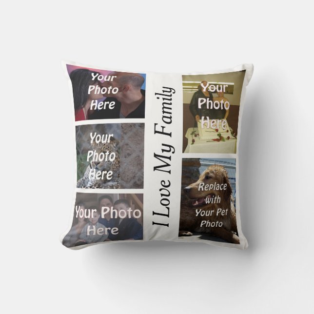 My Unique Family Photo Cushion (Front)