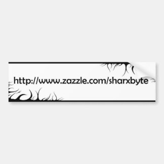 My URL (White, black text) Bumper Sticker