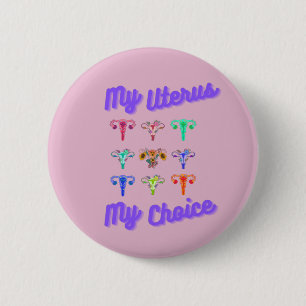 My Uterus My Choice Button