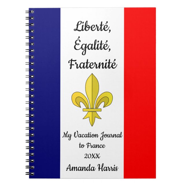 My Vacation Journal to France (Front)