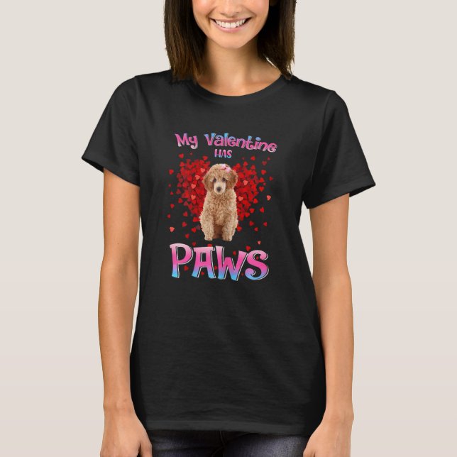 My Valentime Has Paws T-Shirt (Front)