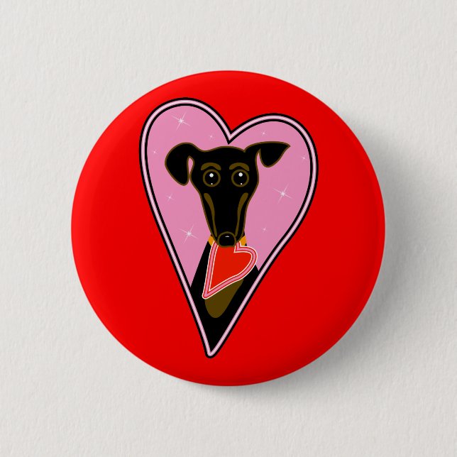 My Valentine 6 Cm Round Badge (Front)