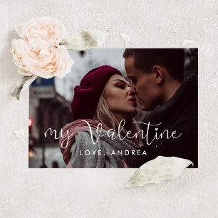 My Valentine cute Valentine's day photo card
