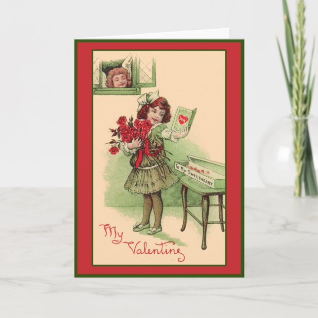 My Valentine Cute Vintage Art Cards and Postcards (Front)