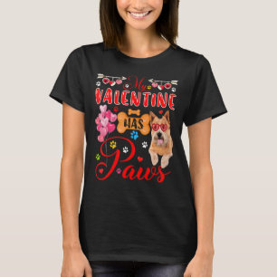 My Valentine Has Paws Cute Norwich Terrier Sunglas T-Shirt