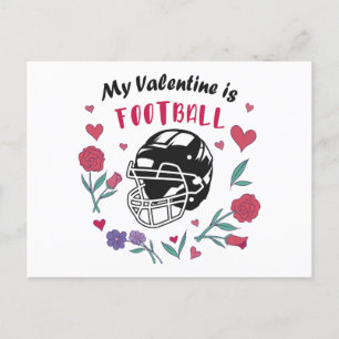 My Valentine is Football Business Card