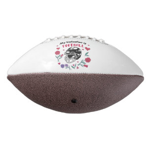 My Valentine is Football Business Card Napkins American Football