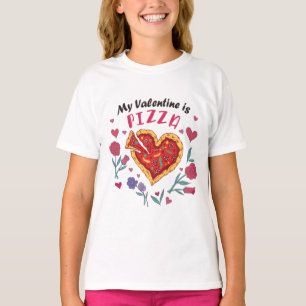 My Valentine is Pizza Invitation Magnet T-Shirt