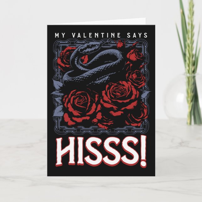 My Valentine Says5  Card (Front)