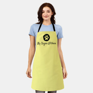 My Vegan Kitchen Yellow Apron (Medium)