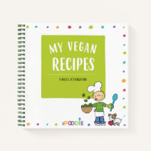 MY VEGAN RECIPES Personalised Cookbook To Write In