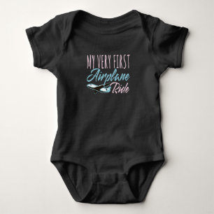 My Very First Aeroplane Ride Aeroplane Baby Bodysuit