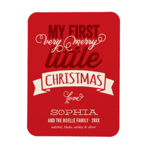 My Very Merry Little Christmas Baby 1st Christmas Magnet