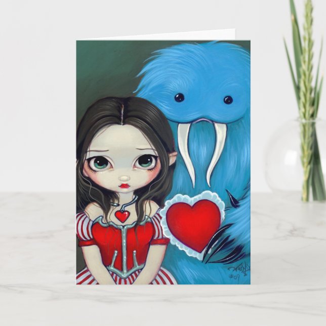 "My Very Strange Valentine" Greeting Card (Front)