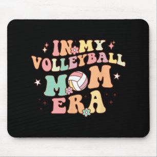 My Volleyball Mum Era Game Day Cute Retro Volleyba Mouse Mat