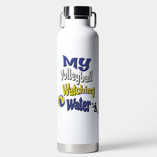 My Volleyball Watching Water Bottle (Front)