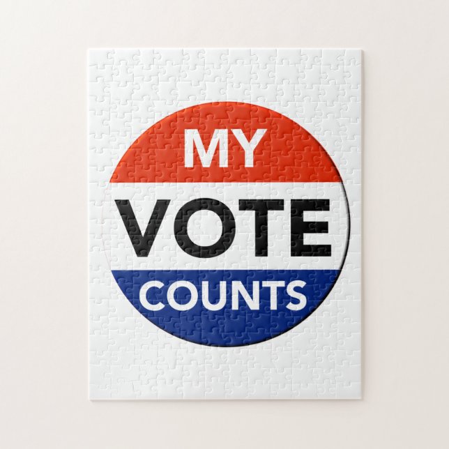 My Vote Counts Jigsaw Puzzle (Vertical)