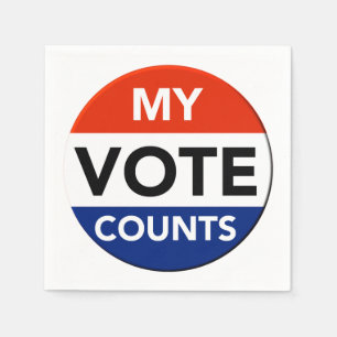 My Vote Counts Napkin