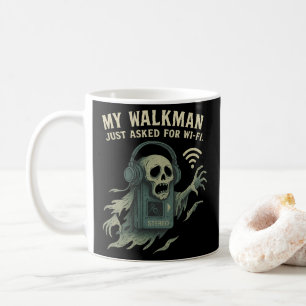 My Walkman Asked for Wi-Fi Retro Tech Horror Coffee Mug