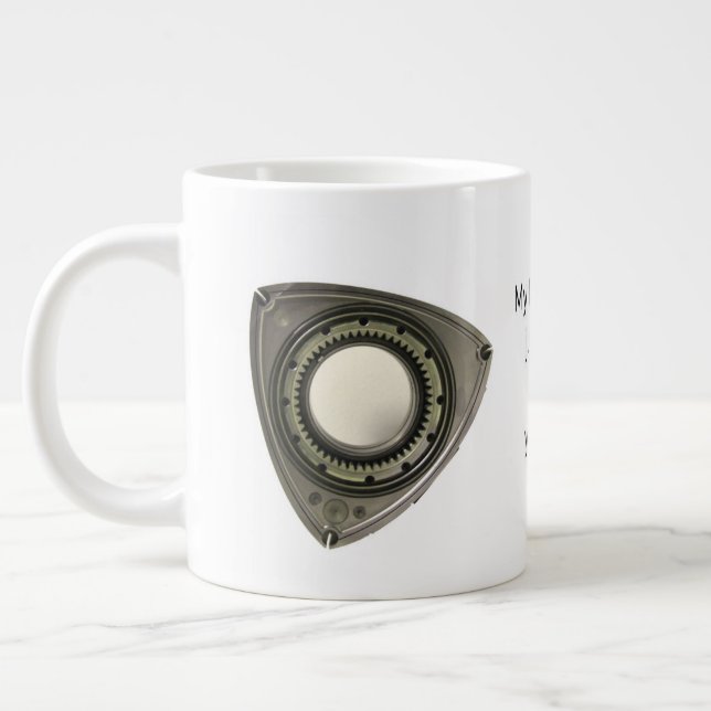 My Wankel ... - rotary engine Large Coffee Mug (Left)