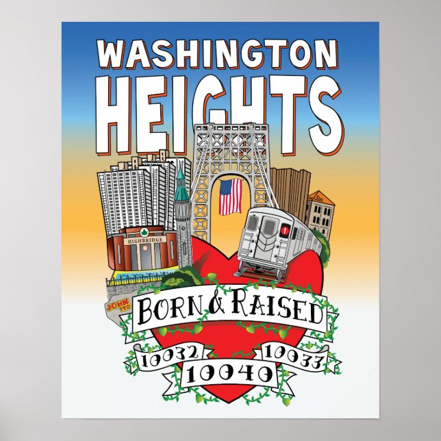 MY WASHINGTON HEIGHTS POSTER (Front)