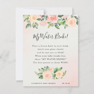 My Water Broke Baby Shower Game