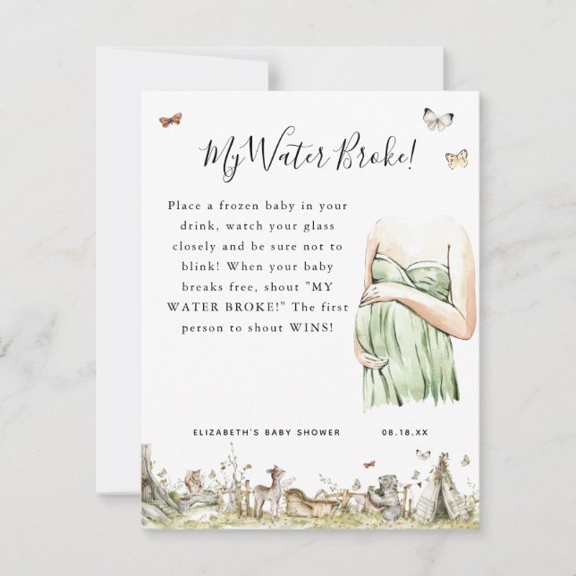 My Water Broke | Baby Shower Game (Front)