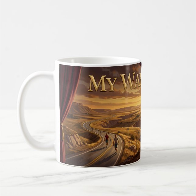 My Way Sunset Journey Mug (Left)