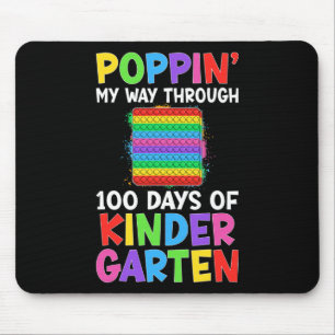 My Way Through 100 Days Of Kindergarten Student Ki Mouse Mat