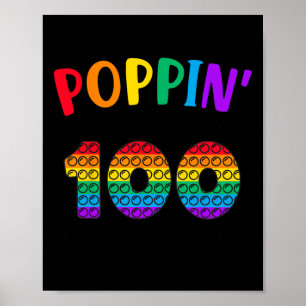 My Way Through 100 Days Of School Kids 100th Day P Poster