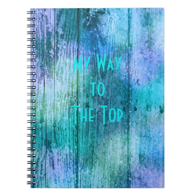 My Way to The Top, Motivational Success Notebook (Front)