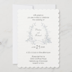My Wedding Garden Flat Wedding Invitation