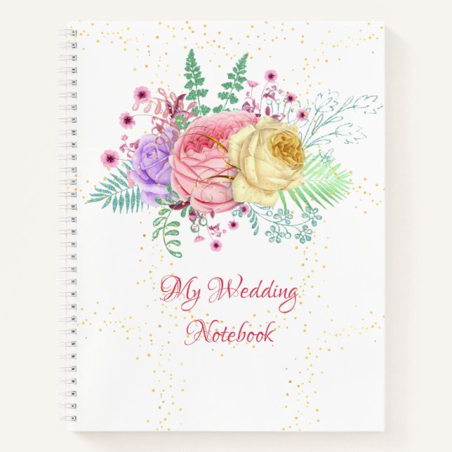My Wedding Notebook Spring Bouquet (Front)