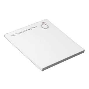 "My Wedding Planning"  Notepad