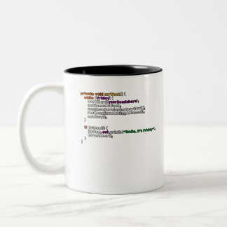 My Week Algorythm Two-Tone Coffee Mug
