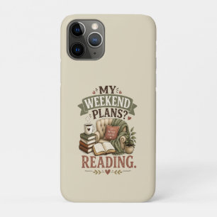 My Weekend Plans Reading Book Lover Cosy Reading iPhone 11 Pro Case