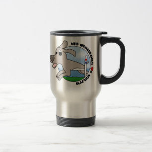 My Weimaraner Loves Agility Travel Mug