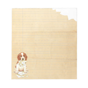 My Welsh Springer Ate My Homework Notepad
