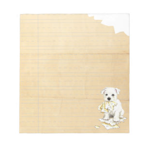 My Westie Ate My Homework Notepad