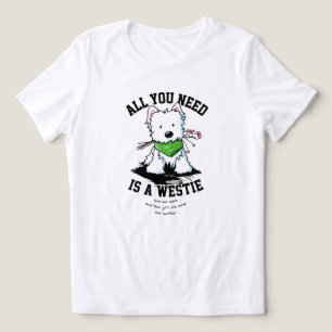 My Westie Is KiniArt Tri-Blend Shirt